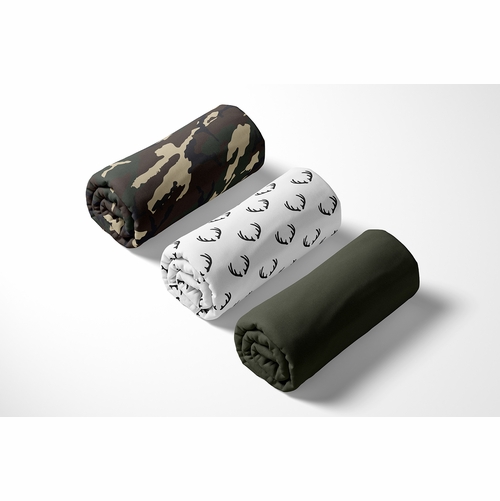 Woodland Camo Collection 3 Pack Crib Sheets - alt image 4