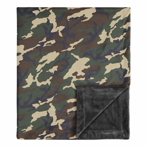 Woodland Camo Collection Baby Blanket