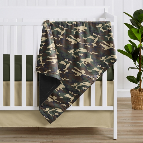 Woodland Camo Collection Baby Blanket - alt image 1