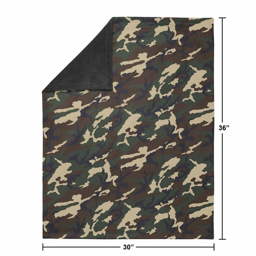 Woodland Camo Collection Baby Blanket - alt image 3