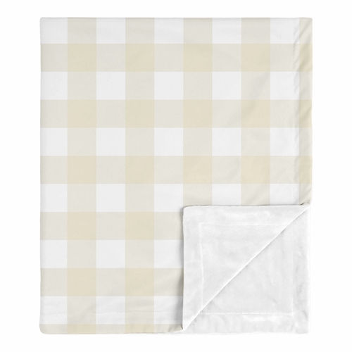 Woodland Camo Collection Baby Blanket - Buffalo Check