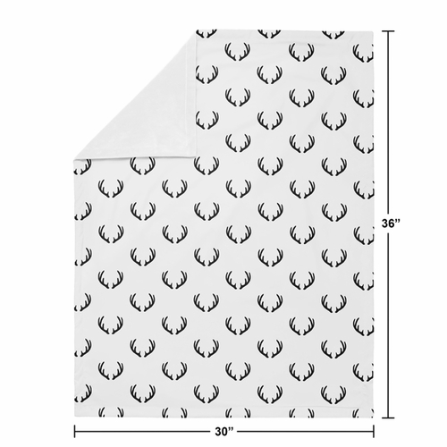 Woodland Camo Collection Baby Blanket - Deer Print - alt image 3