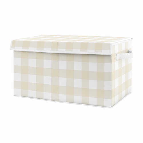 Woodland Camo Collection Buffalo Check Print Fabric Toy Bin Storage