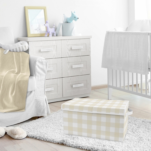 Woodland Camo Collection Buffalo Check Print Fabric Toy Bin Storage - alt image 3