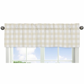 Woodland Camo Collection Buffalo Plaid Check Window Valance
