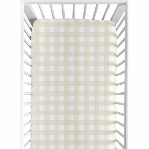 Woodland Camo Collection Crib Sheet - Buffalo Plaid Check