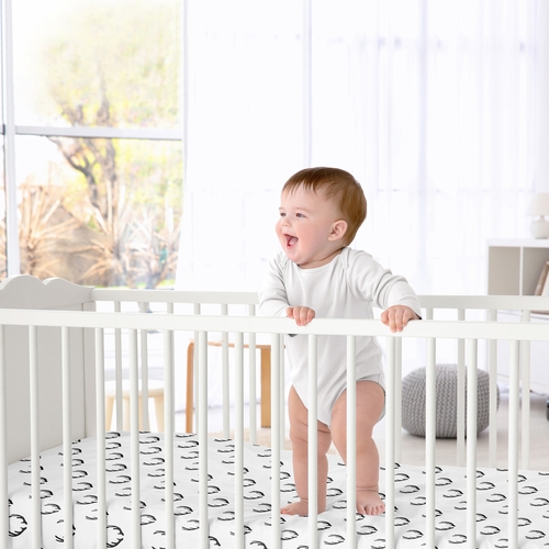 Woodland Camo Collection Crib Sheet - Deer Print - alt image 1