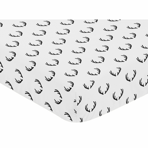 Woodland Camo Collection Crib Sheet - Deer Print - alt image 2