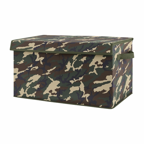 Woodland Camo Collection Fabric Toy Bin Storage