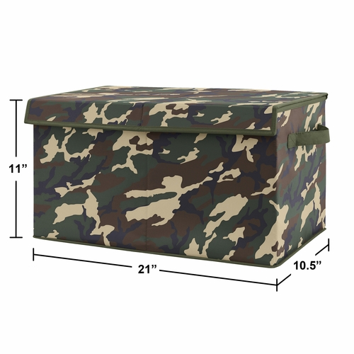 Woodland Camo Collection Fabric Toy Bin Storage - alt image 2