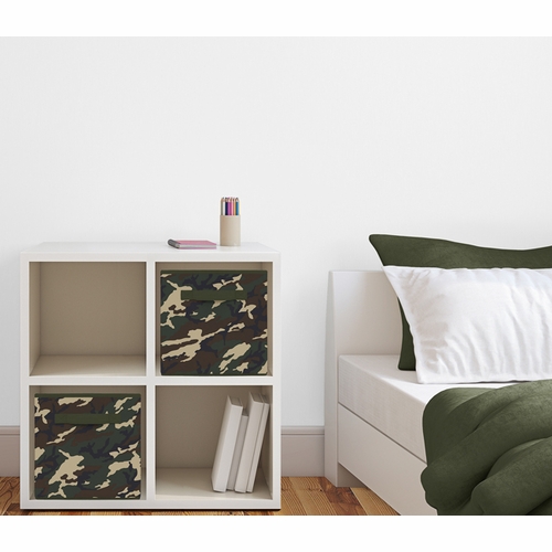 Woodland Camo Collection Foldable Fabric Storage Bins - alt image 1