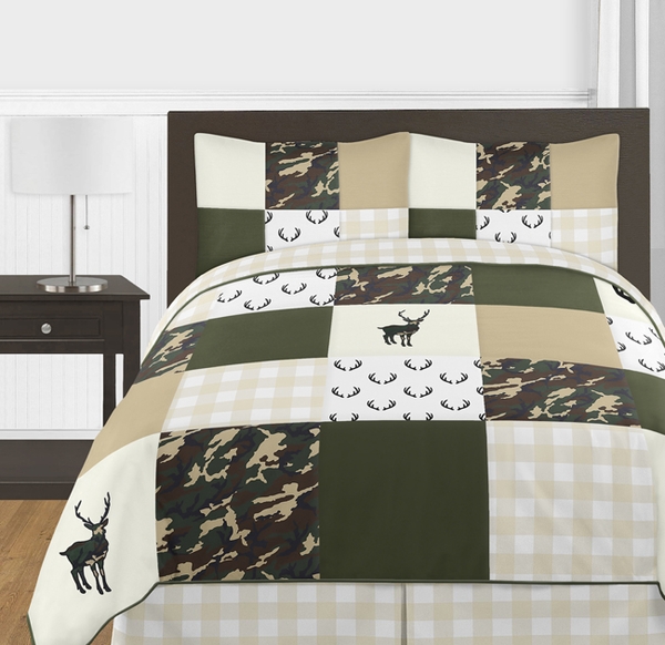 Woodland Camo Collection Full/Queen Bedding