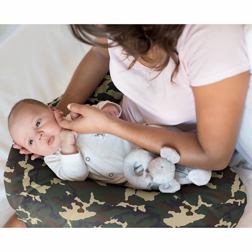 Woodland Camo Collection Nursing Breastfeeding Pillow Cover - alt image 1