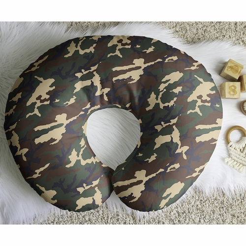 Woodland Camo Collection Nursing Breastfeeding Pillow Cover - alt image 4