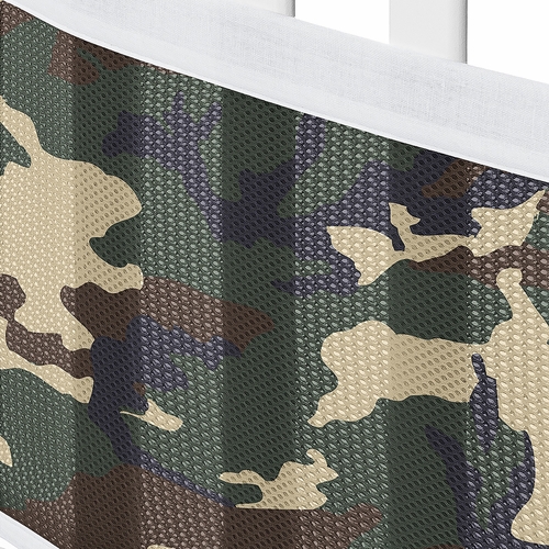 Woodland Camo Collection Sweet Jojo Designs + BreathableBaby Breathable Mesh Crib Liner - alt image 4
