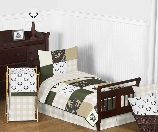 Woodland Camo Collection Toddler Bedding