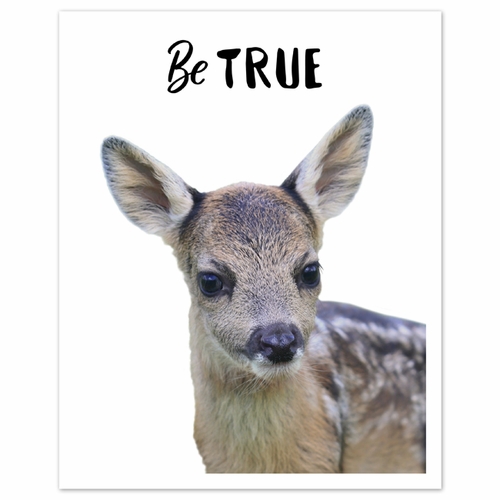 Woodland Forest Animal Collection Wall Art Prints - Set of 4 - Brave - alt image 3