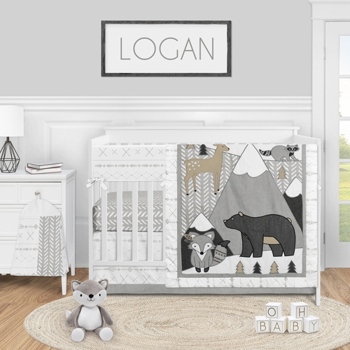 Woodland Friends Collection 5 Piece Crib Bedding