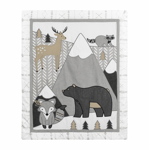Woodland Friends Collection 5 Piece Crib Bedding - alt image 2