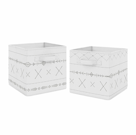 Woodland Friends Collection Foldable Fabric Storage Bins - Set of 2