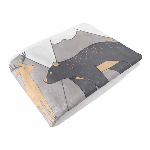 Woodland Friends Collection Monthly Milestone Baby Blanket - alt image 5