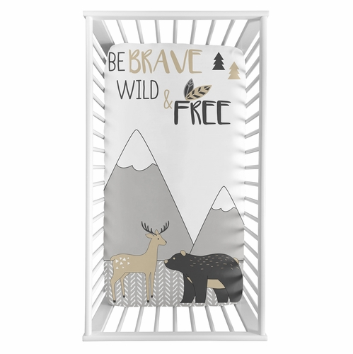 Woodland Friends Collection Photo Op Crib Sheet - alt image 1