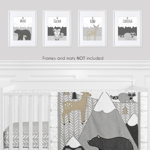 Woodland Friends Collection Wall Art Prints - Set of 4 - alt image 1