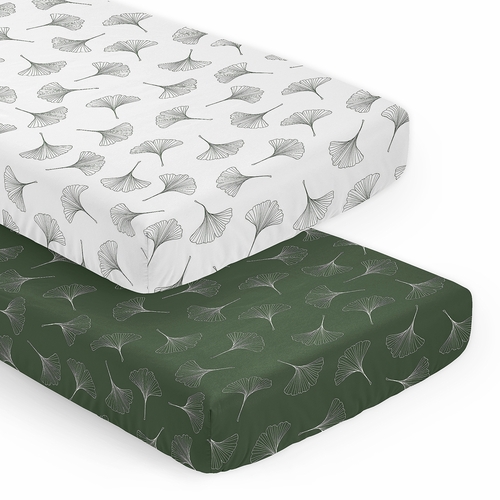 Woodland Ginkgo Leaf Collection 2 Pack Crib Sheets