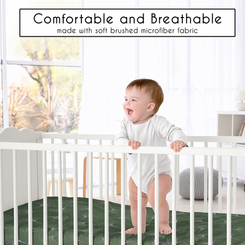 Woodland Ginkgo Leaf Collection 2 Pack Crib Sheets - alt image 5