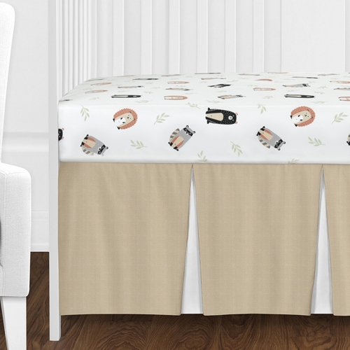 Woodland Pals Collection 11 Piece Bumperless Crib Bedding - alt image 1