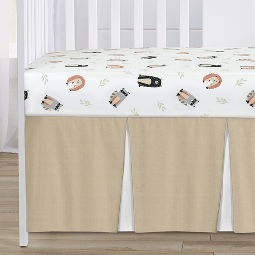 Woodland Pals Collection 4 Piece Bumperless Crib Bedding - alt image 3