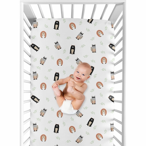 Woodland Pals Collection Crib Sheet - alt image 3