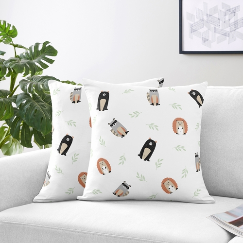 Woodland Pals Collection Decorative Accent Throw Pillows - Set of 2 - alt image 1