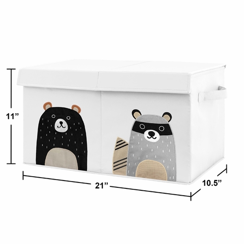 Woodland Pals Collection Fabric Toy Bin Storage - alt image 1