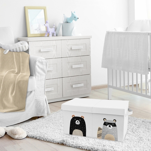 Woodland Pals Collection Fabric Toy Bin Storage - alt image 3