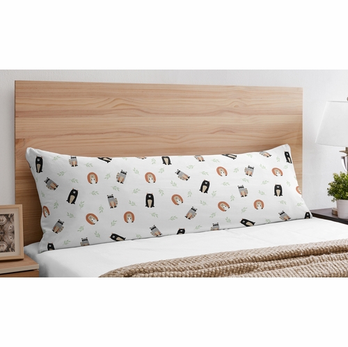 Woodland Pals Collection Full Length Body Pillow Cover - alt image 1