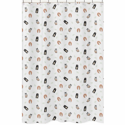 Woodland Pals Collection Shower Curtain