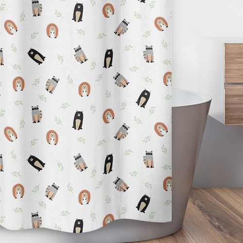 Woodland Pals Collection Shower Curtain - alt image 2