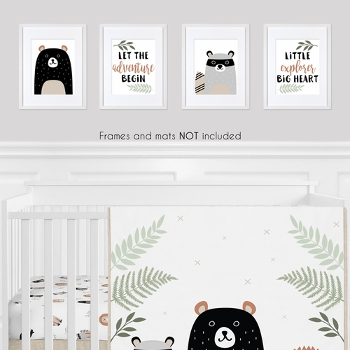 Woodland Pals Collection Wall Art Prints - Set of 4 - alt image 1