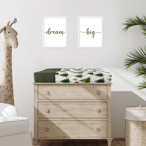 Woodland Pine Tree Collection Changing Pad Cover - alt image 1