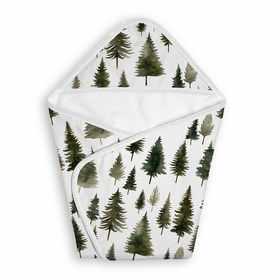 Woodland Pine Tree Collection Hooded Baby Towels - Toddler Bath Towel