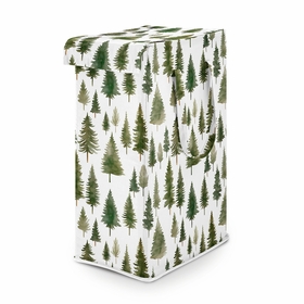 Woodland Pine Tree Collection Laundry Hamper with Handles
