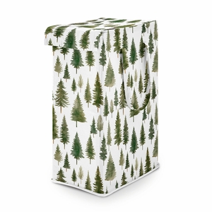 Woodland Pine Tree Collection Laundry Hamper with Handles
