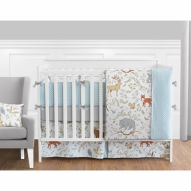 Woodland Toile 9 Piece Crib Bedding Collection