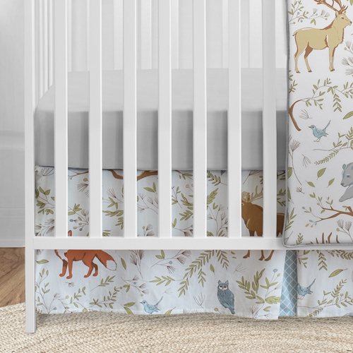 Woodland Toile Collection 5 Piece Crib Bedding - alt image 4