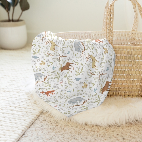 Woodland Toile Collection Baby Swaddle Blanket - alt image 3