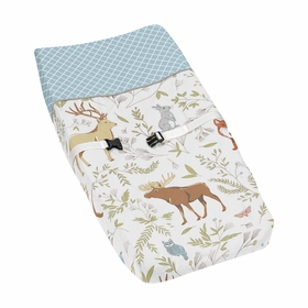 Woodland Toile Collection Changing Pad Cover