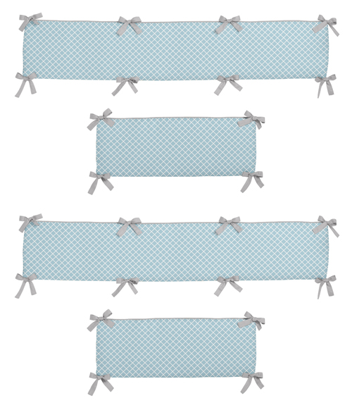 Woodland Toile Collection Crib Bumper Pad