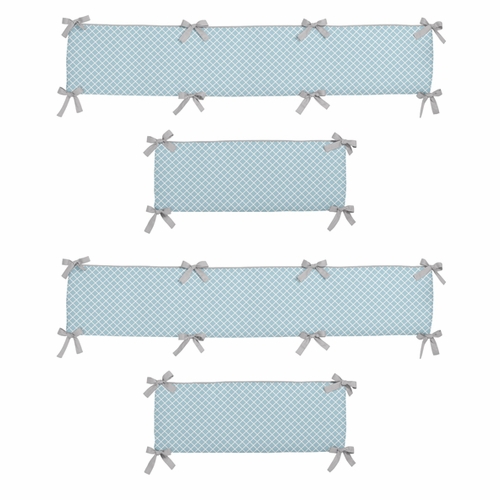 Woodland Toile Collection Crib Bumper Pad - alt image 1
