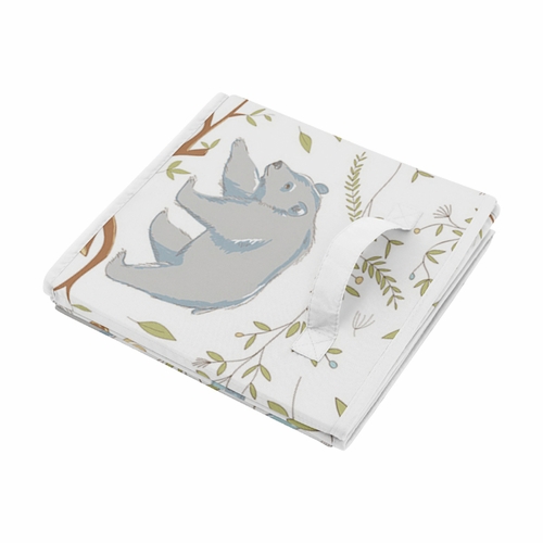 Woodland Toile Collection Fabric Toy Bin Storage - alt image 3